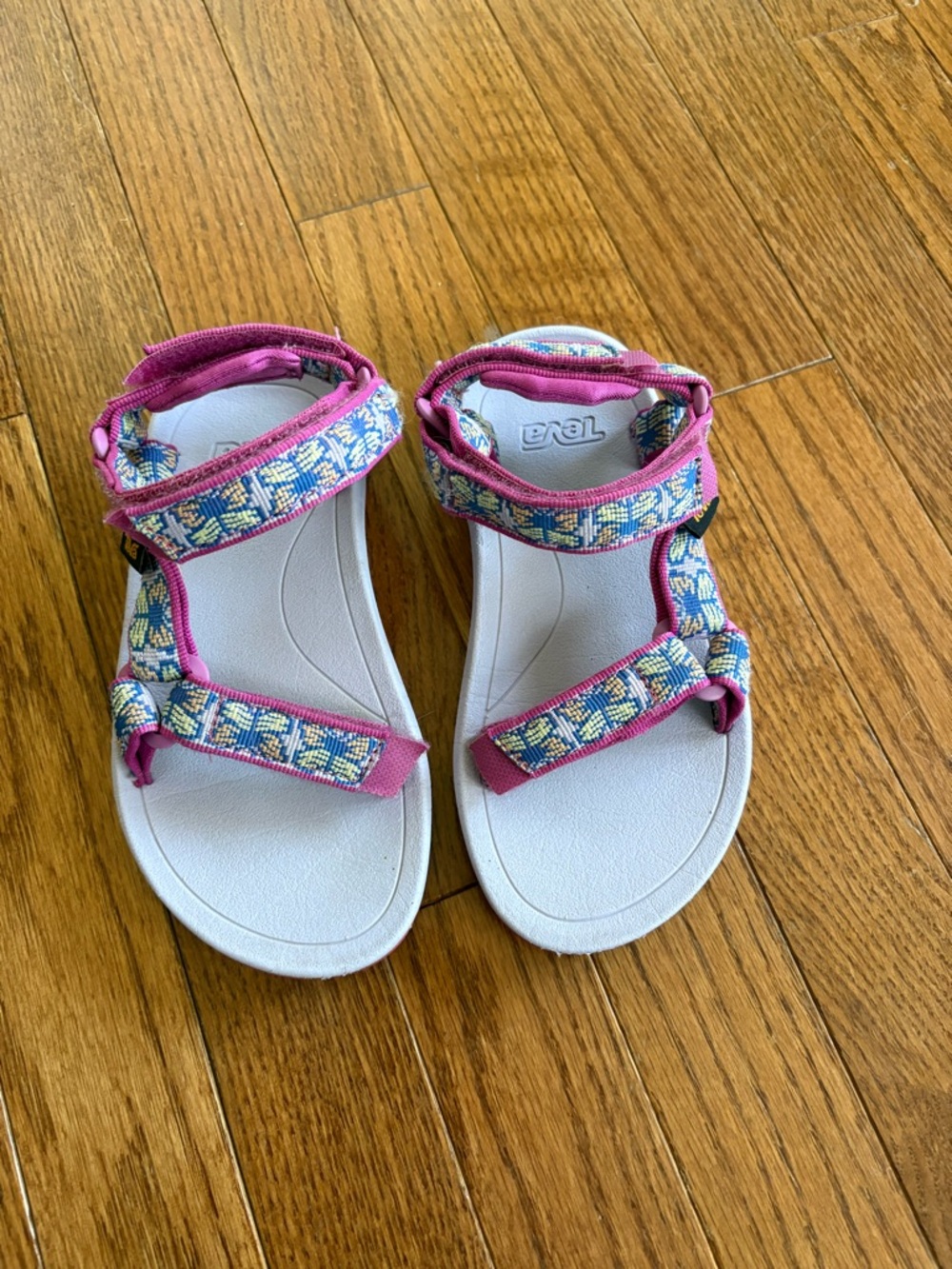 Teva Kids Pink Patterned Strap Sandals
